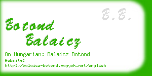 botond balaicz business card